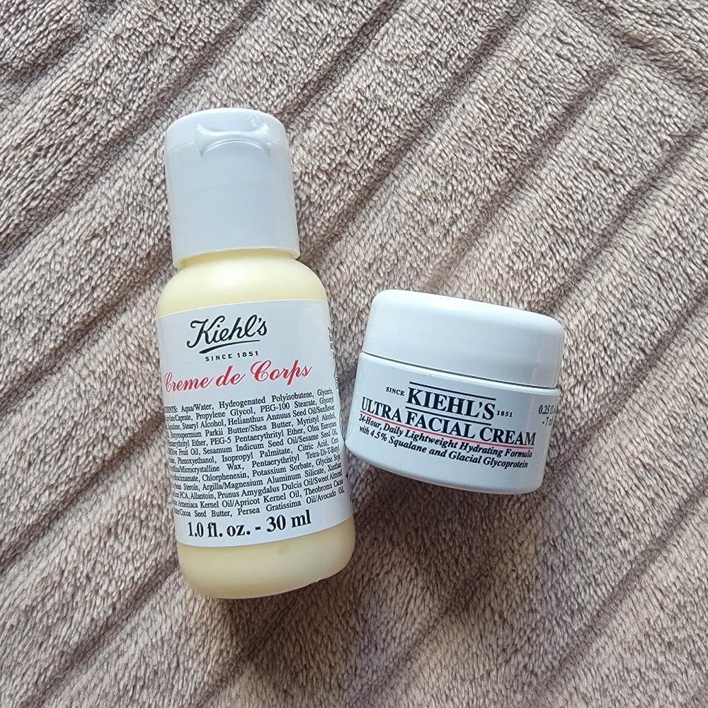 Kiehl's Ultra Face Cream And Creme De Corps Body Lotion Mini